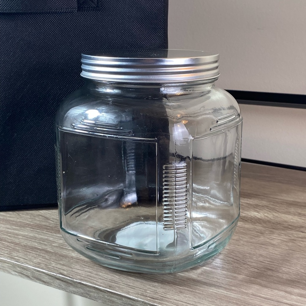 Glass canister Jar